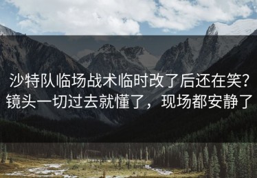沙特队临场战术临时改了后还在笑？镜头一切过去就懂了，现场都安静了